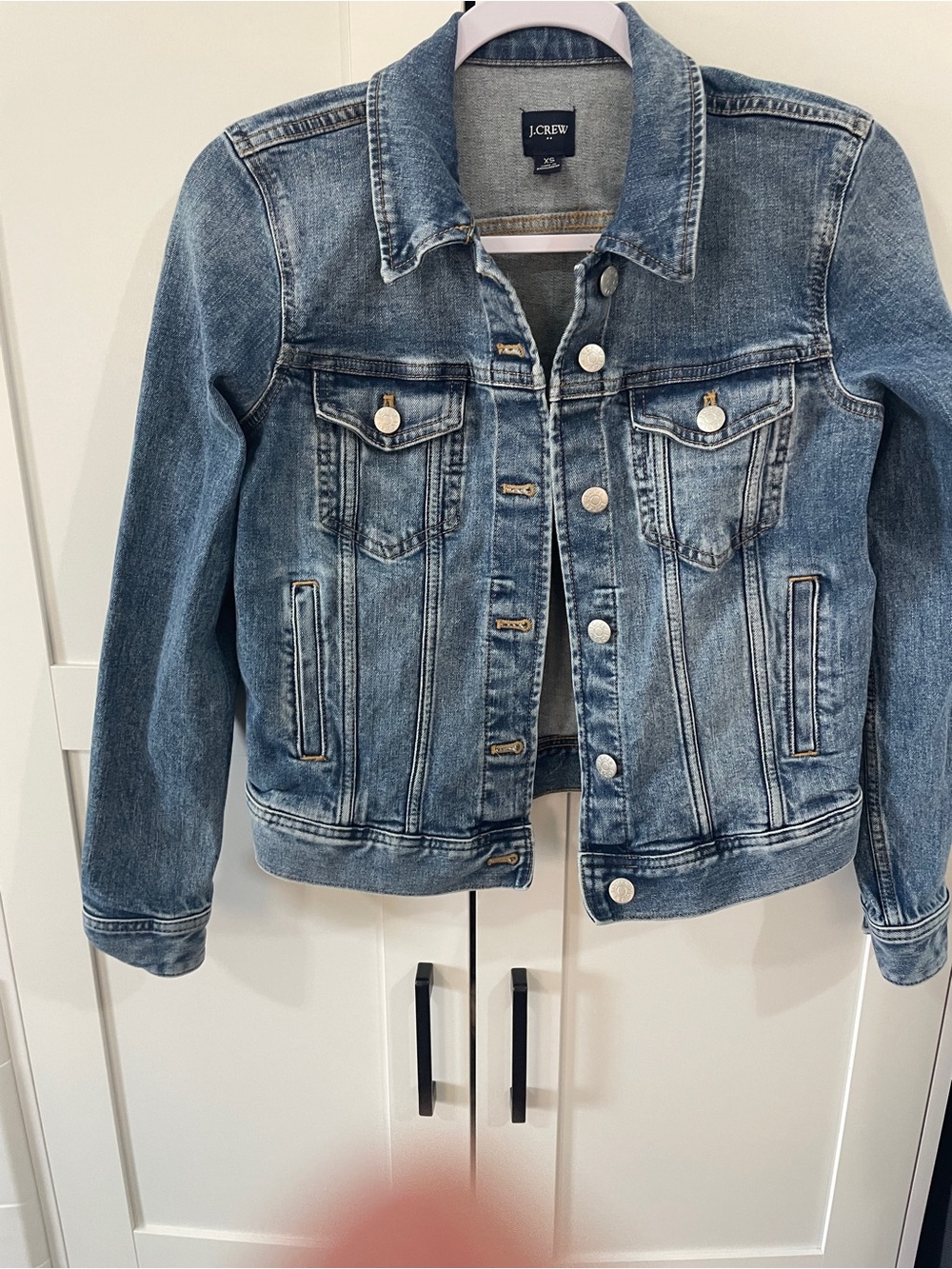 J. Crew Classic Blue Denim Jacket with Button Front